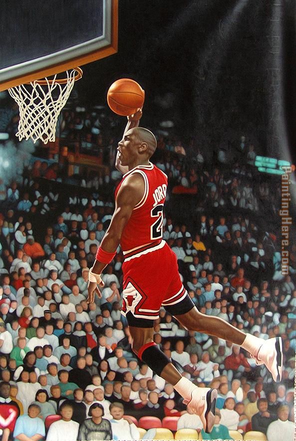 Michael Jordan NBA painting - Unknown Artist Michael Jordan NBA art painting